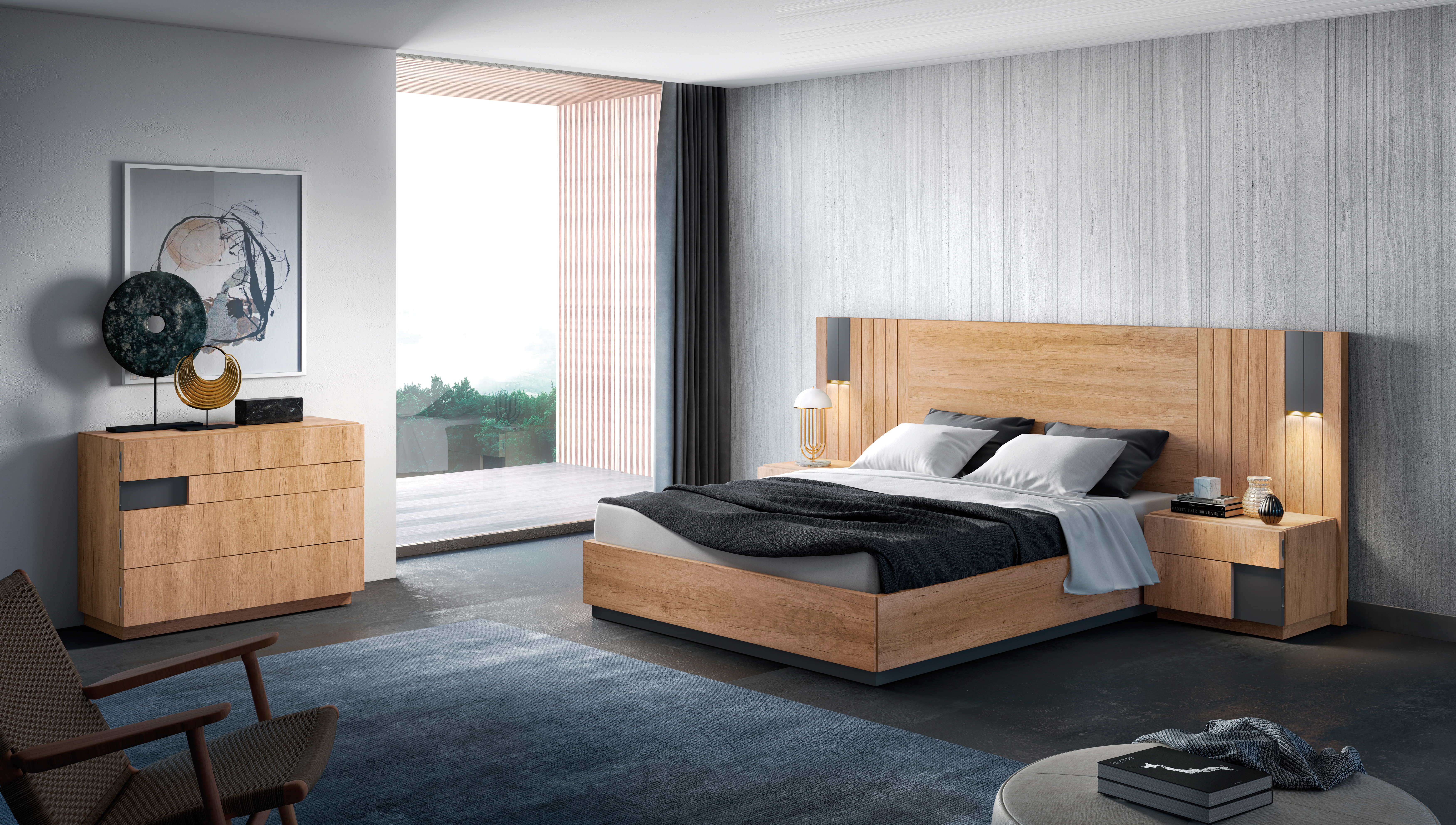 Muebles hechos de bambú