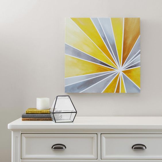 ideas para cuadros decorativos cinta y pintura