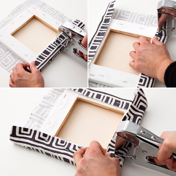 ideas para cuadros decorativos retazos de tela