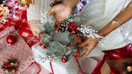 Árbol de navidad reciclado