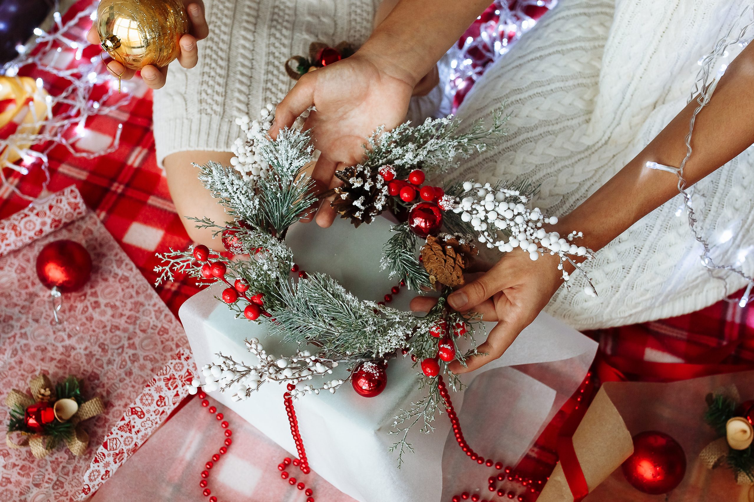 Árbol de navidad reciclado